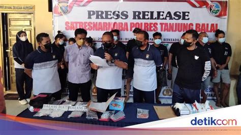 Polisi Tangkap 9 Pengedar Pemakai Narkoba Di Tanjungbalai