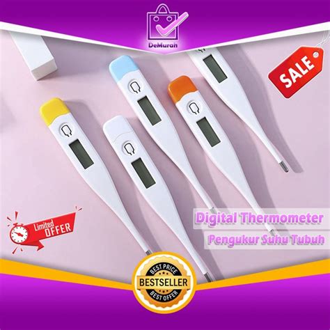 Jual Digital Thermometer Pengukur Suhu Tubuh Badan Termometer Digital