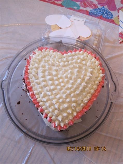 Valentine's Day Chocolate Heart Cake