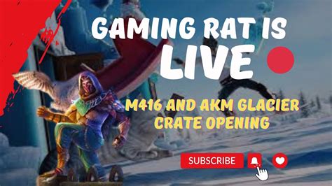 M416 And AKM Glacier Crate Opening BGMI GAMEPLAY GAMING RAT IS