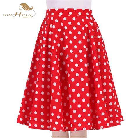 Sishion Falda Midi Vintage Rockabilly Para Mujer Falda Sexy De Algod N