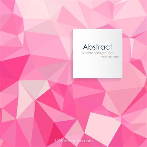 Pink Abstract Geometric Polygon Background Design Background Design