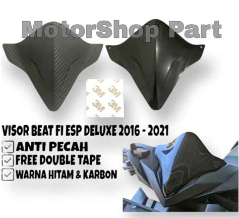 VISOR BEAT FI DELUXE TAHUN 2016 2021 WINDSHIELD ALL NEW HONDA BEAT FI