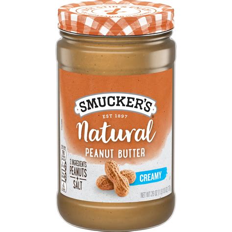 Smucker S Natural Creamy Peanut Butter Ounces Walmart