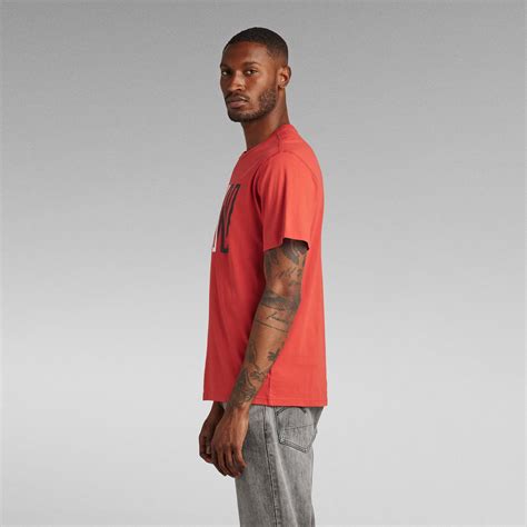 Raw T Shirt Red G Star Raw