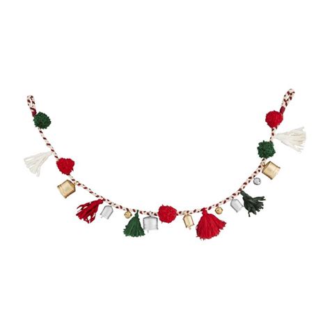 Tassel Jingle Bell Garland Mud Pie