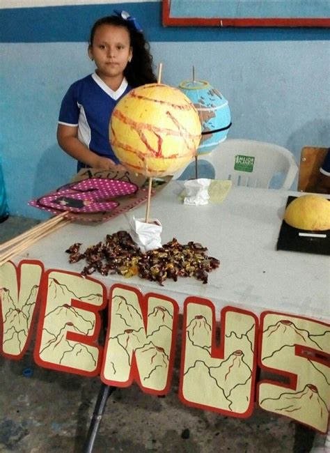 MAQUETA Planeta Tierra Y Venus Sistema Solar Science Projects