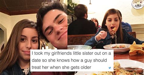 Guy Takes His Girlfriends 12 Year Old Sister On A Date And Everyone Lost It