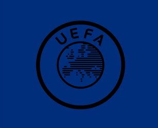 Uefa europe symbol logo black and white abstract Vector Image