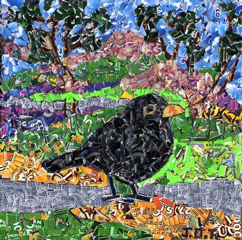 Blackbird Greetings Card James Owen Thomas