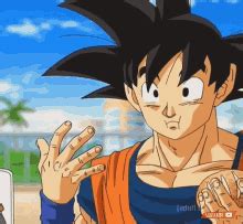 Dbz Goku Eating Gif Goku does normally stop eating after he s eaten ...