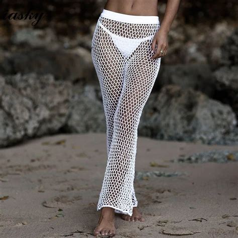 Iasky Handmade Knitted Fish Net Beach Pants New Sexy Bikini