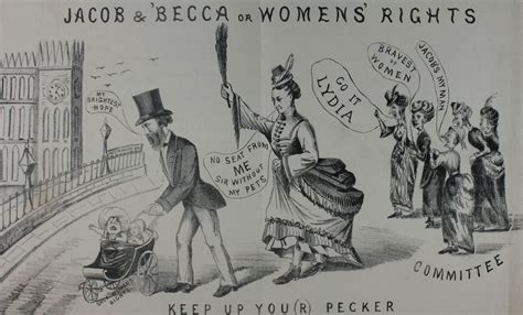 Suffrage Political Cartoons Cartoon Concerning 1st Womens Disability