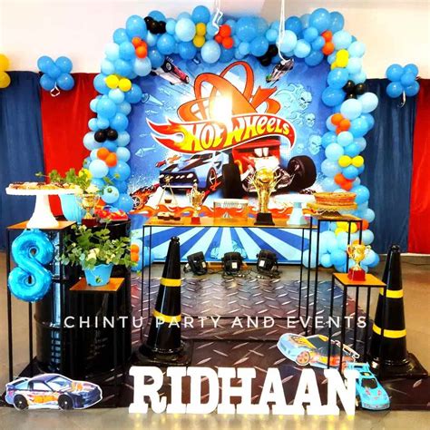 Hot Wheels Theme Birthday Party Decorations In Bangalore Chintu Party And Events