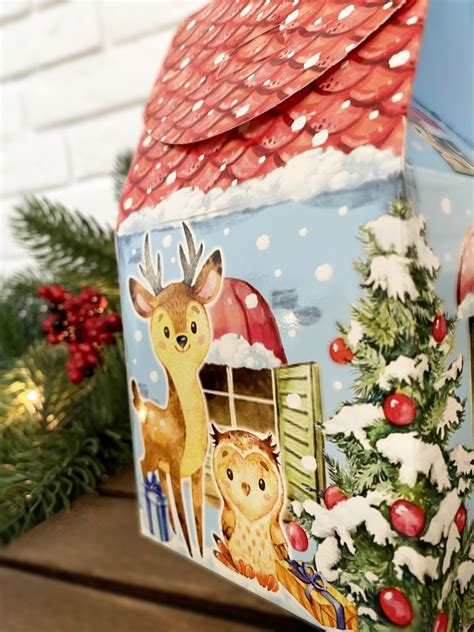 Коробка для подарка "Домик зверят" купить с доставкой по России от ...