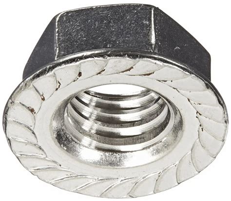 Hexagonal Stainless Steel Hex Flange Nut Thickness Mm Size