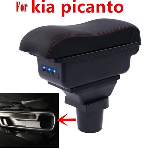 Reposabrazos Para Kia Picanto Caja De Contenido De Tienda Central Con