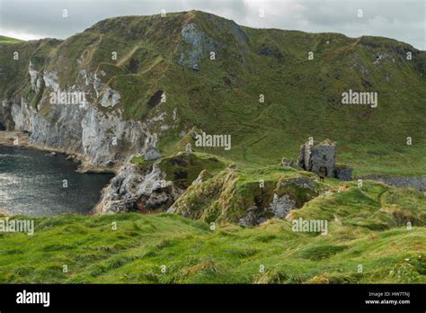 Kinbane Castle Ruins, Country Antrim, Northern Ireland Stock Photo - Alamy