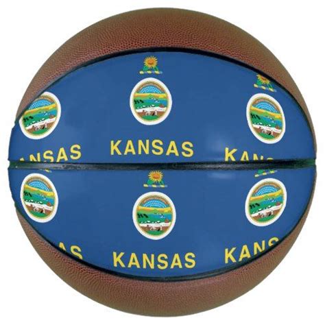 KANSAS Flag Design - Basketball | Zazzle | Kansas flag, Flag design, Kansas