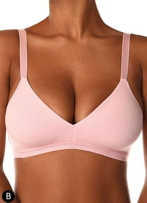 Sutiã sem Aro e sem Bojo Secret Cotton Demillus 61052 Taça B 03 Rosa