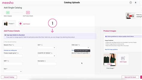 Learn To Upload Single Catalog On Meesho Youtube