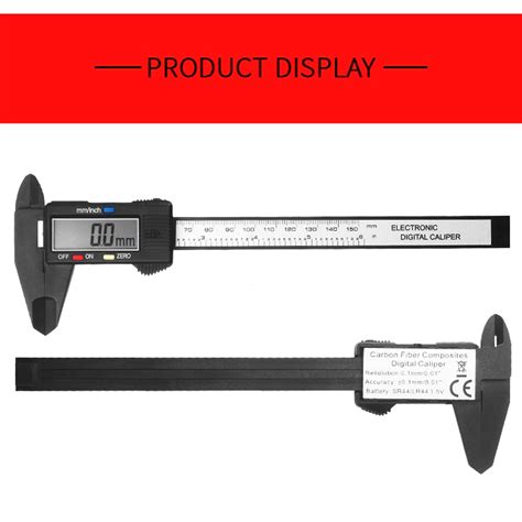 150mm 6 Inch LCD Digital Caliper Stainless Steel Electronic Carbon