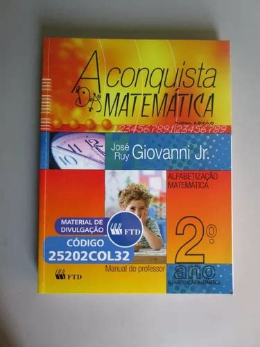 A Conquista Da Matemática 2o Ano José Ruy Giovanni Mp Mercadolivre