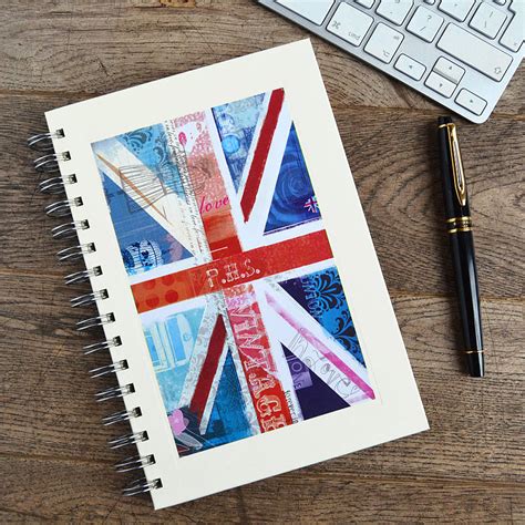 Personalised Union Jack Notebook By Made By Ellis Notonthehighstreet