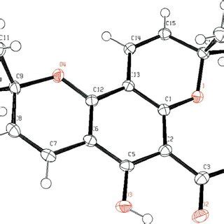 ORTEP Diagram Showing The Molecular Structure Of The Titled Compound