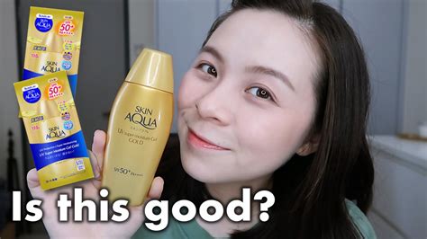 Sunplay Skin Aqua UV Super Moisture Gel Gold Sunscreen Review