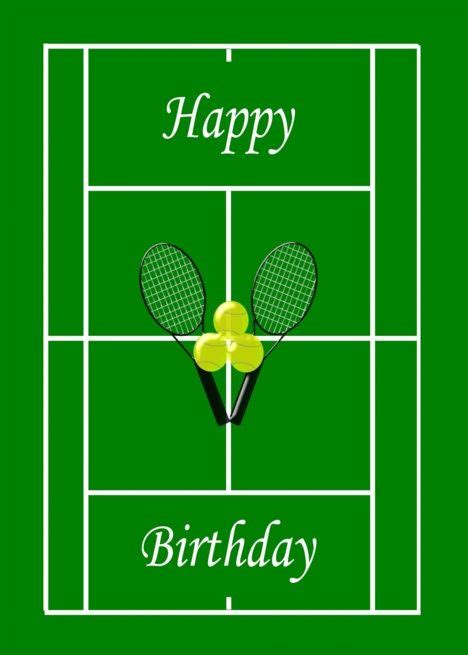 Tennis Birthday Card Tennis Birthday Happy Birthday Kids Birthday Cards