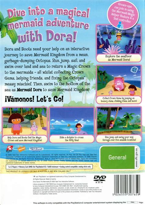 Dora The Explorer Dora Saves The Mermaids Cover Or Packaging Material