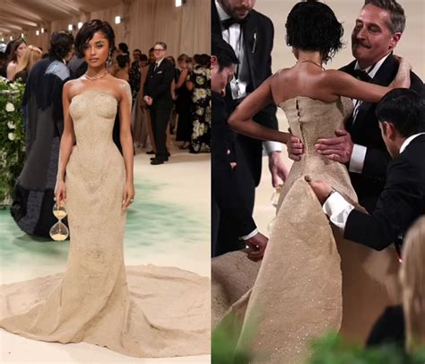 Men Carry Tyla Up The Stairs At Met Gala Due To Delicate Dress