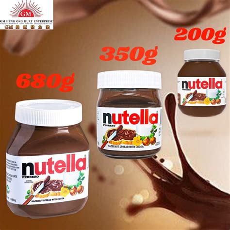 Nutella Ferrero Hazelnut Spread With Cocoa 680g350g 200g Shopee