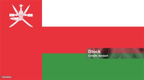 National Flag Of Oman Eps File Omani Flag Vector File Vektorgrafik Och