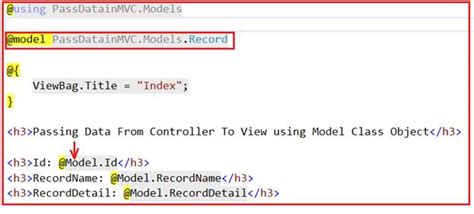 Asp Net Mvc Passing Data From Controller To View