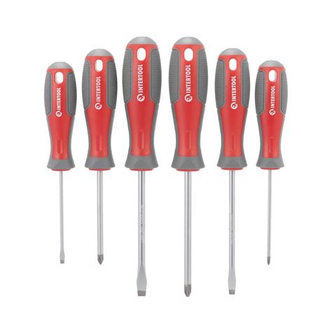 Buy Intertool Piece Phillips And Flat Head Screwdriver Set Magnetic