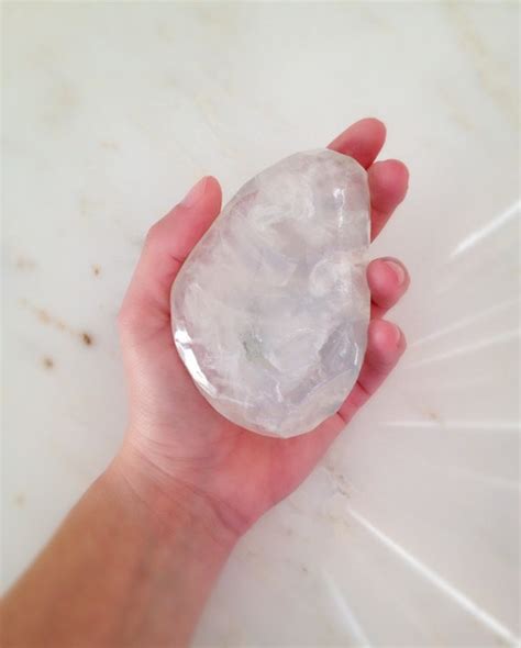 Clear Quartz-Crown Chakra Mineral Soap by AnjoulBliss on Etsy