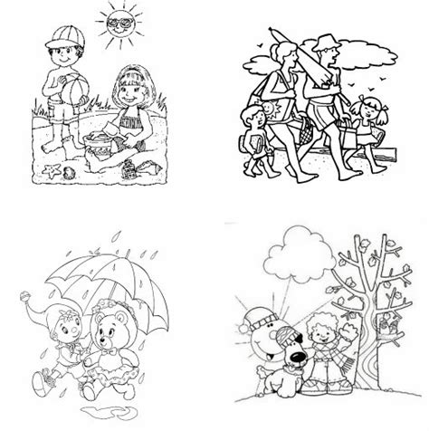 Imagens Das Estações Do Ano Para Imprimir - Baú da Web: Desenhos Estações do Ano para imprimir e colorir