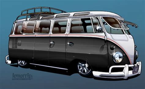 Pin By Michael Luzzi On Cartoon Art In 2020 Bus Cartoon Vw Art Car Cartoon