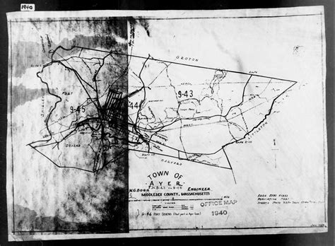 1940 Census Enumeration District Maps Massachusetts Middlesex County Ayer Ed 9 43 Ed 9