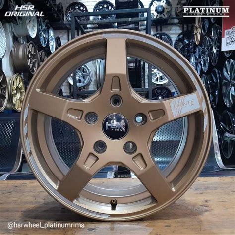 Jual HSR ORIGINAL PENTE R15 H5X114 3 MATTE BRONZE VELG MOBIL RACING