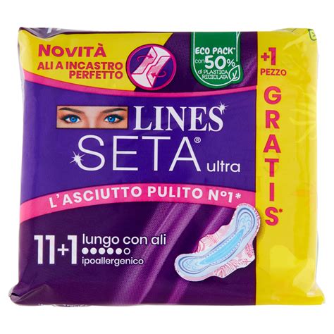 Lines Seta Ultra Lungo Con Ali 11 1 Pz Carrefour