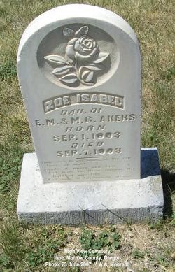 Zoe Isabel Akers M Morial Find A Grave