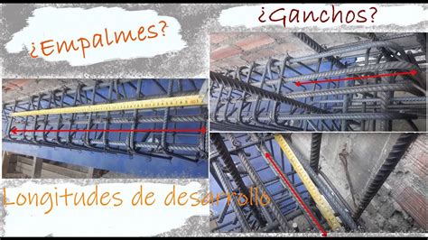 Cómo calcular Empalmes Longitud de desarrollo a tracción Longitud