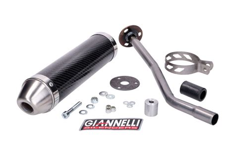 Silencieux Giannelli Enduro Carbone Ce Derbi Senda Maxiscoot