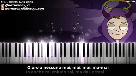 Thasup Dimmi Che C Karaoke Piano Instrumental Cover Testo Youtube