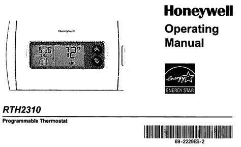 Honeywell Rth111b Instruction Manual