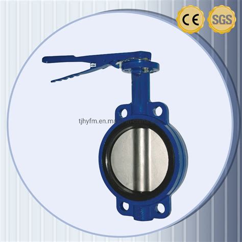 Good Price Pn16 Dn80 12 Resilient Seat 6 Diameter Wafer Gear Box Butterfly Valve With Hand