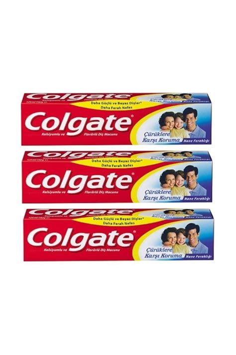 Colgate Diş Macunu Çürüklere Karşı Koruma 100 Ml 3 ADET Fiyatı